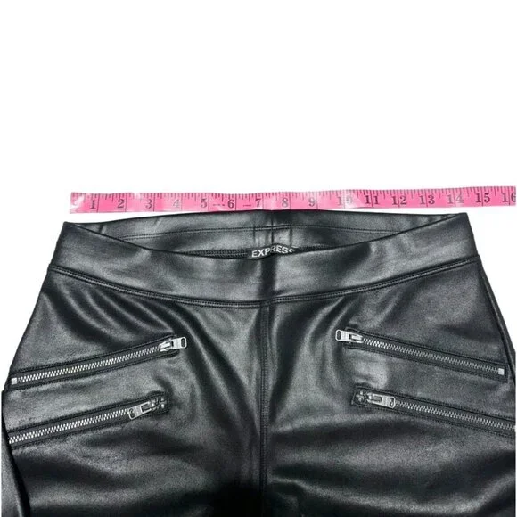 Express Faux Leather Leggings Black Size Small - Picture 4 of 9